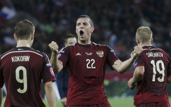 Сборная России обыграла Швецию со счётом 1:0 в отборочном матче Евро-2016